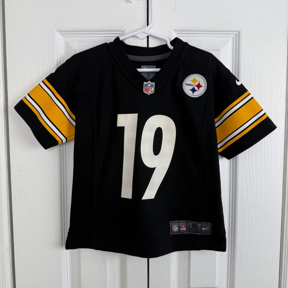 Nike NFL Pittsburgh‎ Steelers JuJu Smith-Schuster 19 Jersey Kids S 4 On Field
